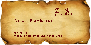 Pajor Magdolna névjegykártya