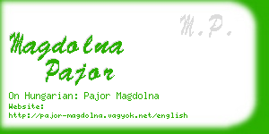 magdolna pajor business card